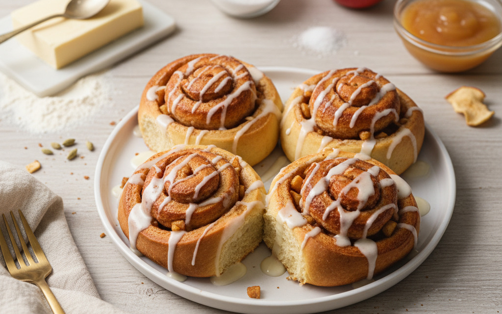 Vegane Apfel-Zimt-Schnecken