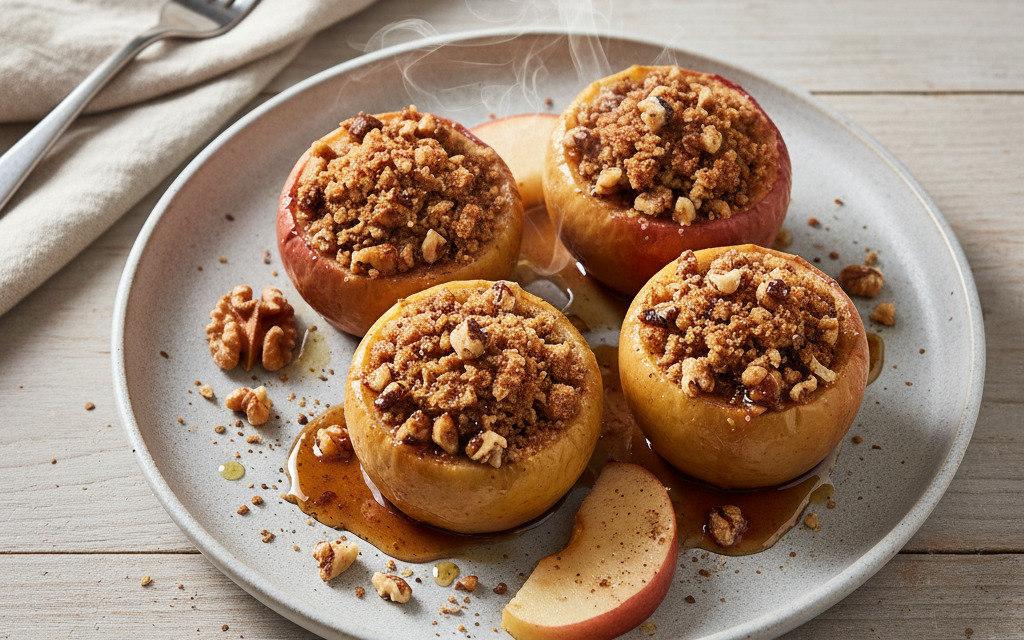 Herbstliche Bratäpfel mit Nüssen