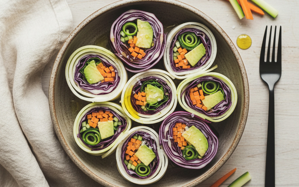 Buntes vegane Gemüsesushi