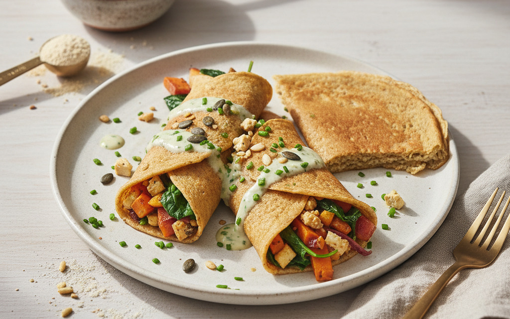 Pfannkuchen bzw. Palatschinken: vegan & vollwertig