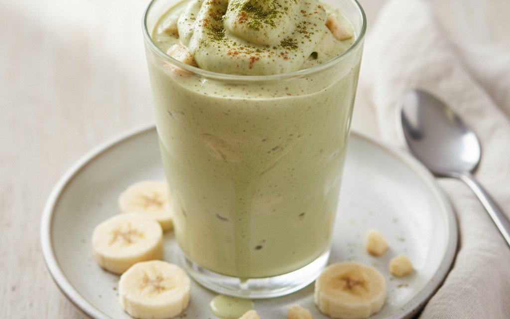 Frozen Veganer Matcha Shake