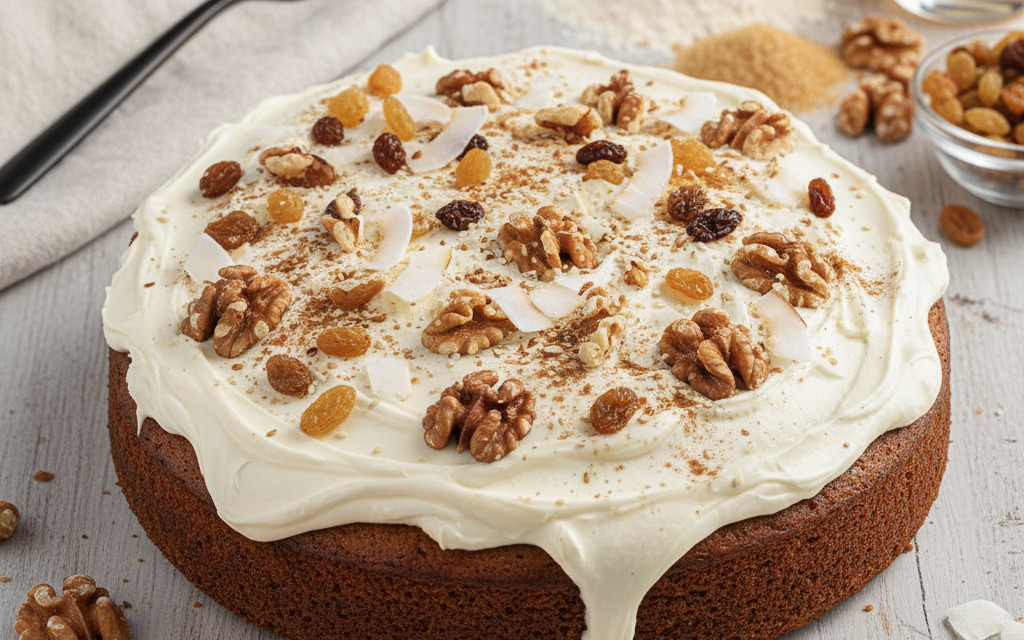 Veganer Saftiger, glutenfreier Karottenkuchen