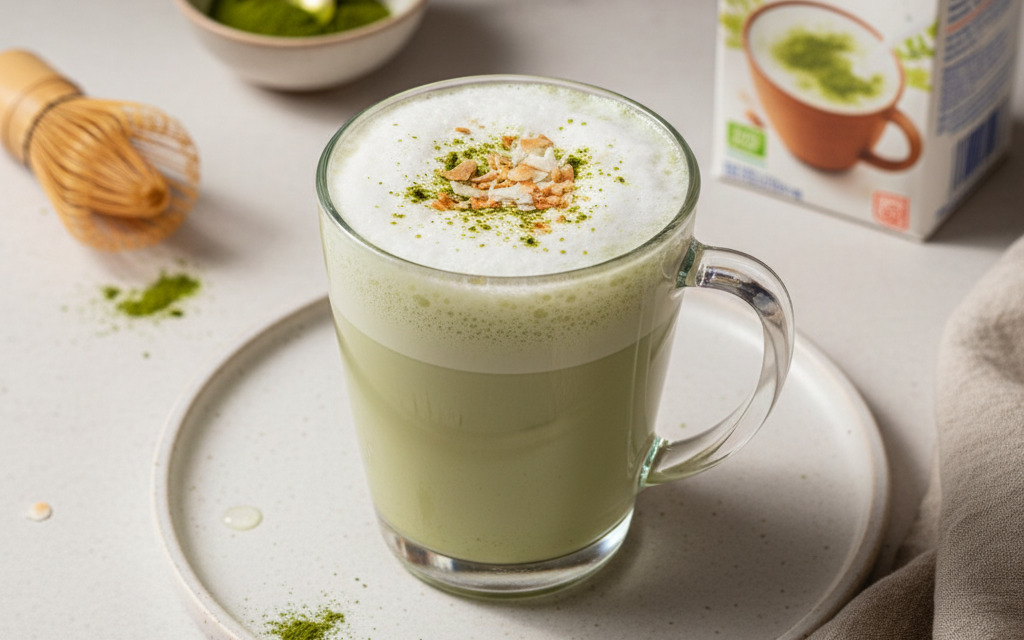 Kokos Vegane Matcha Latte