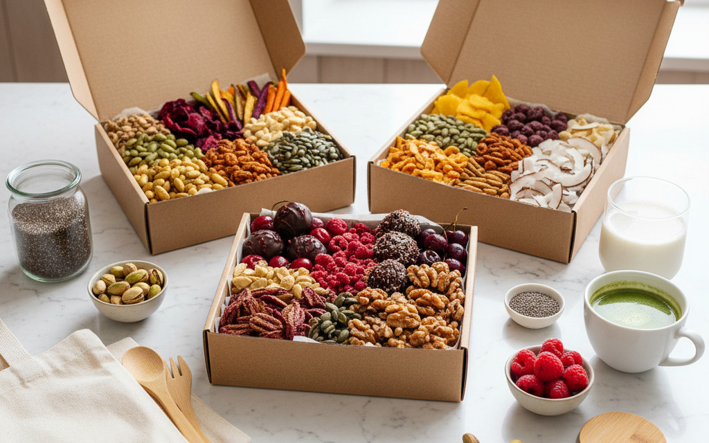 3 Bio-Nasch-&Snack-Pakete von Landgarten zu gewinnen!