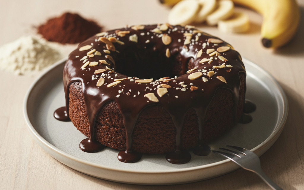 Glutenfreier Veganer Mandel-Schoko-Kuchen