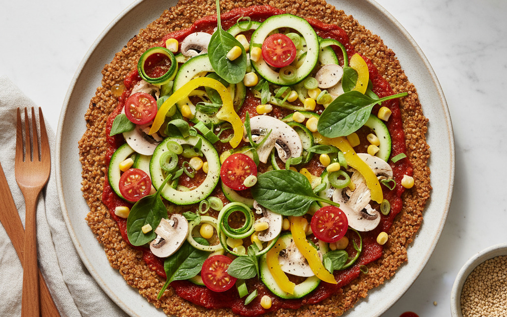 Vegane Rohkost-Pizza