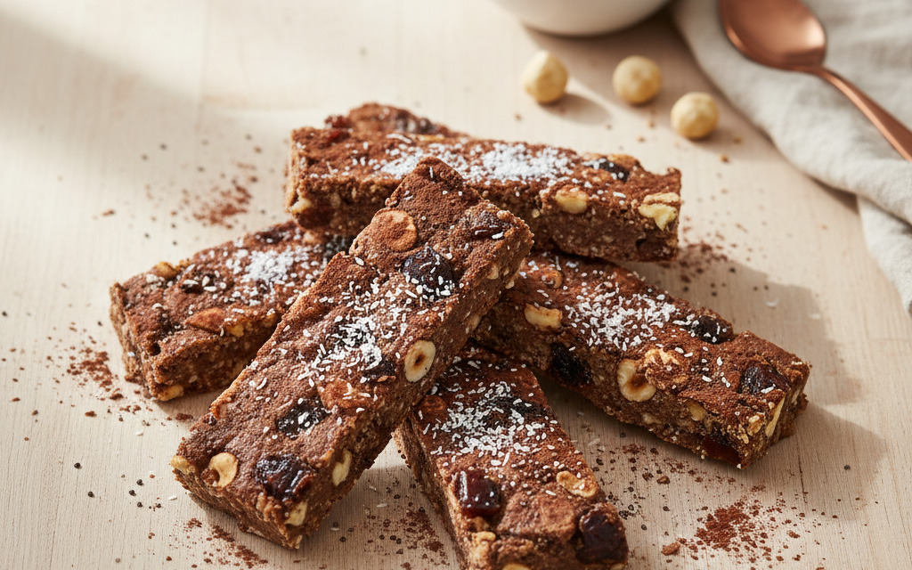 Vegane Rohkost-Superfood-Riegel