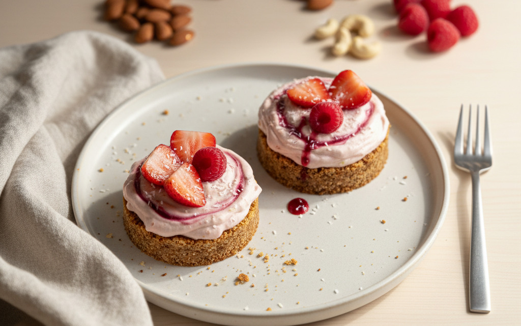 Wunderbare Vegane Rohkosttörtchen mit Cashewcreme