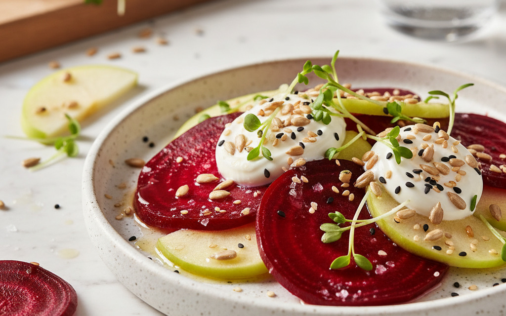 Frischer rote Beete Salat