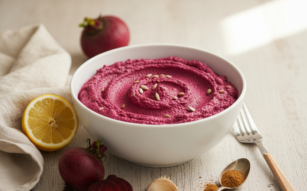 Rote Veganer Beete Aufstrich