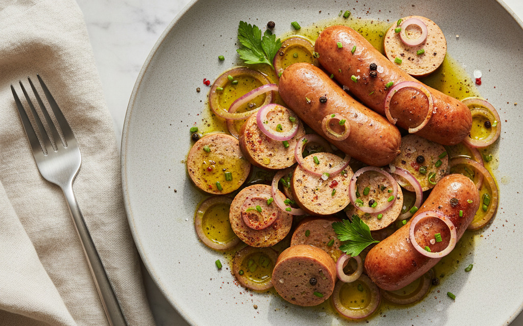 Saure Wurst, aber vegan!