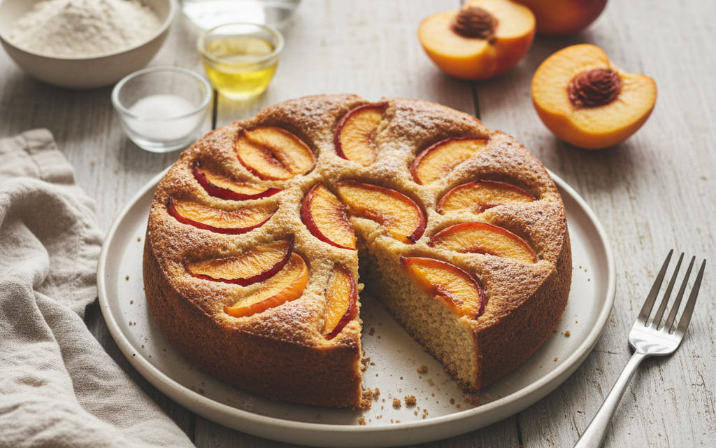 Schneller, veganer Obstkuchen