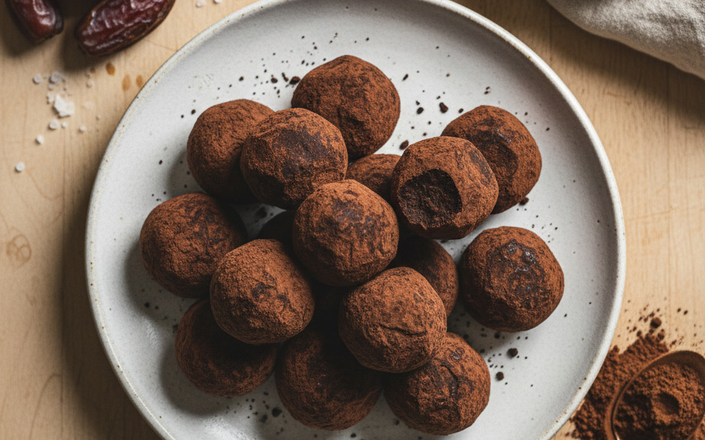 Vegane Rohköstliche Schoko-Trüffel