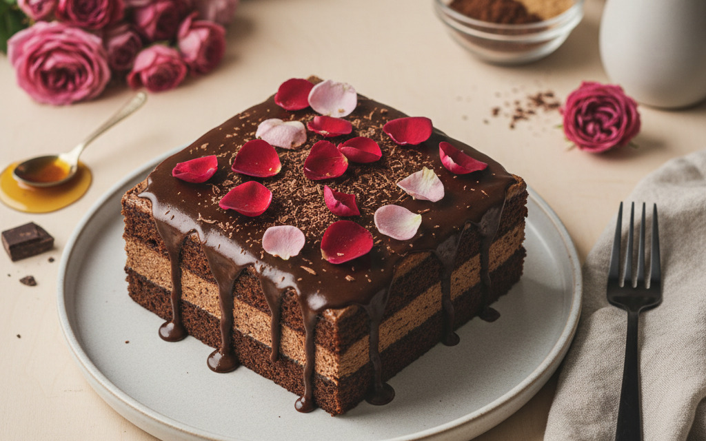 Schokoladige Vegane Traumtorte