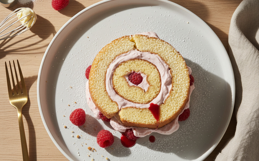 Vegane Biskuitroulade