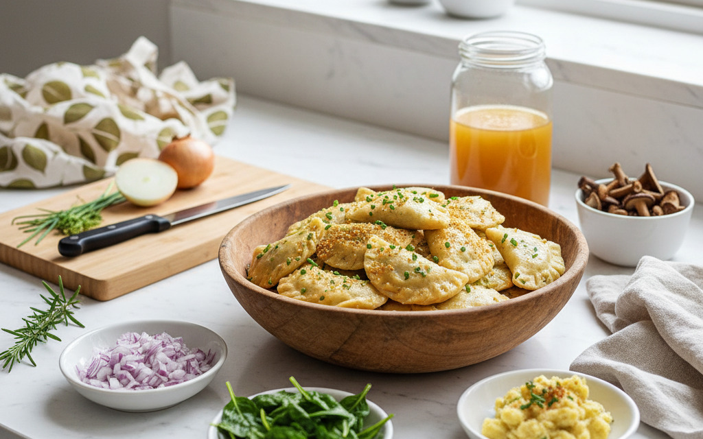 Eine Osttiroler Spezialität: Vegane Schlipfkrapfen