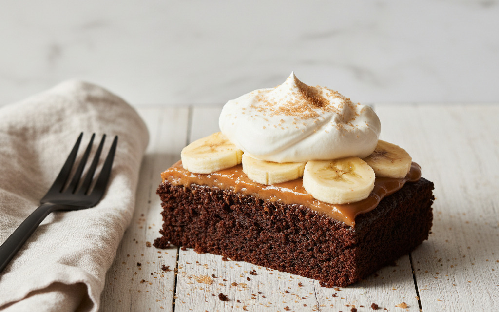 Der beste Vegane Kuchen: Schoko-Banoffee Pie