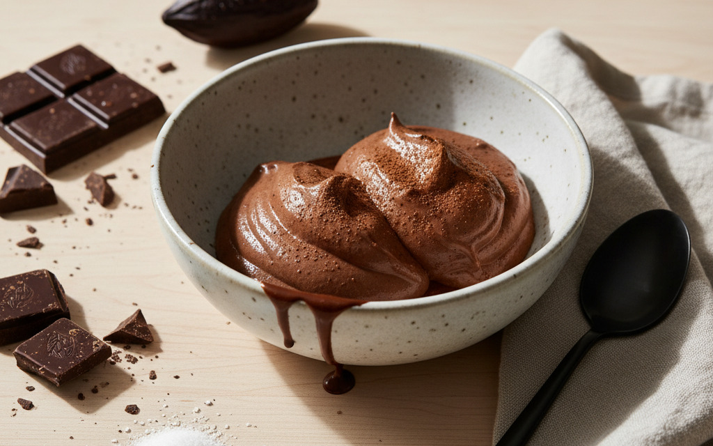 Veganes Mousse au Chocolat