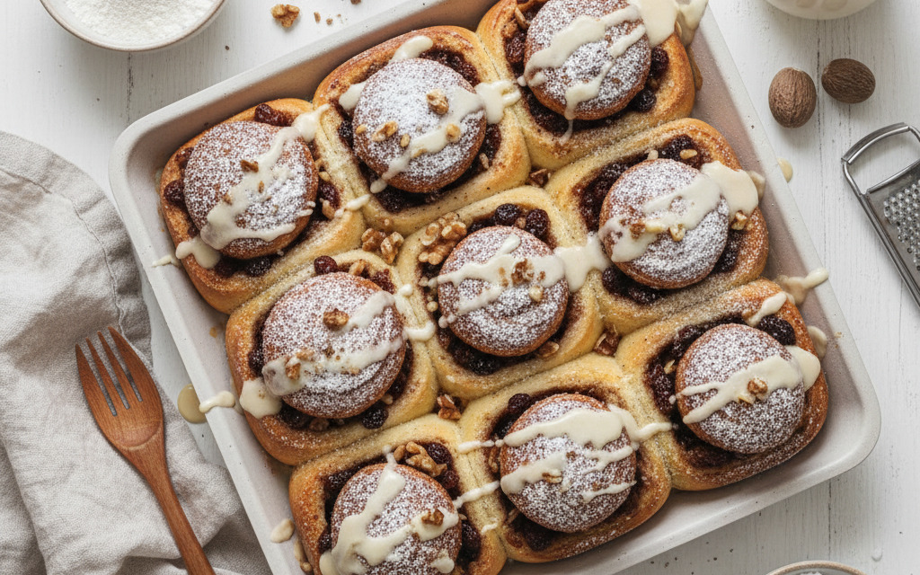Weihnachtliche Vegane Zimtschnecken
