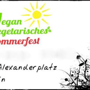 Vegan vegetarisches Sommerfest Berlin