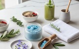 ai/ai blaue olive body scrub foto contest