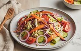 ai/ai farbenfroher gemuese salat