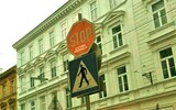 stop eating animals verkehrsschild